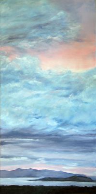gegenüber vom Gewitter 50x100 Acryl auf Leinwand
