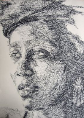 Mosawat 50x70 Stempeldruck auf Papier
