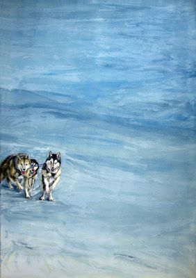 Nanook II 70x100 Acryl auf Leinwand
